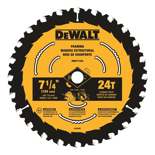 Blade 7 1/4 Framing 24 Tooth Carbide  Dewalt®