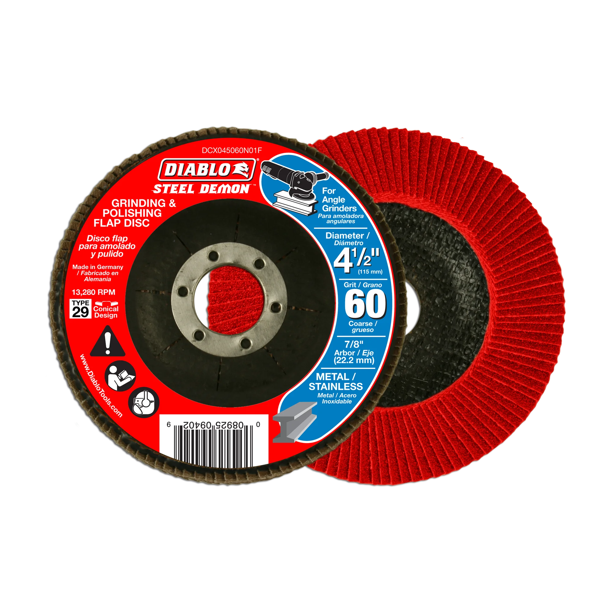 Flap Disc 4 1/2 60 Grit Type 29  Diablo®