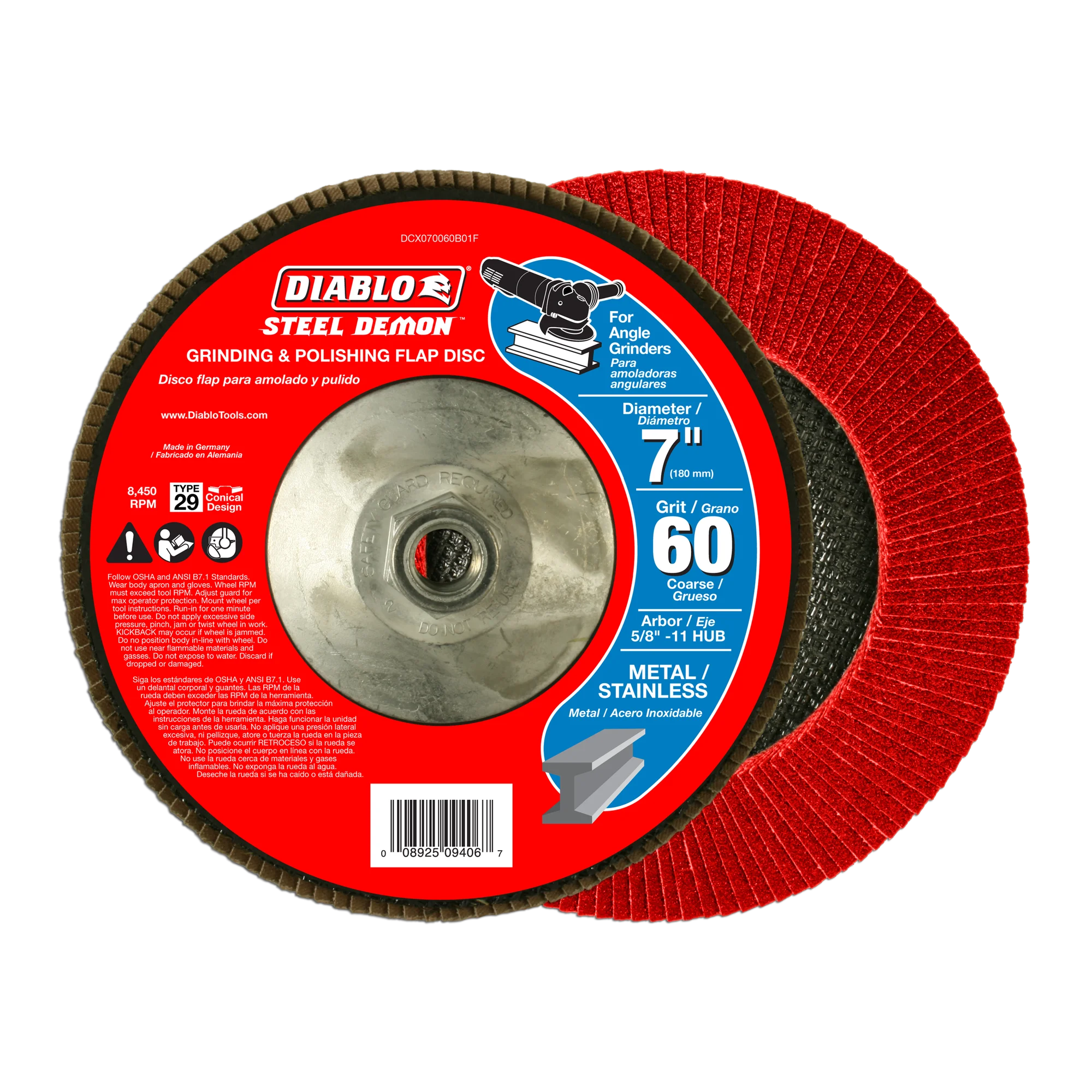 Flap Disc 7 60 Grit  Steel Demon™ Diablo®