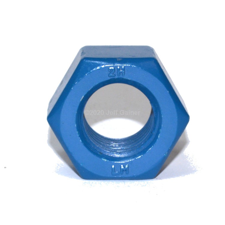 2HC0218BT 2H Nut 7/8-9  Blue Teflon