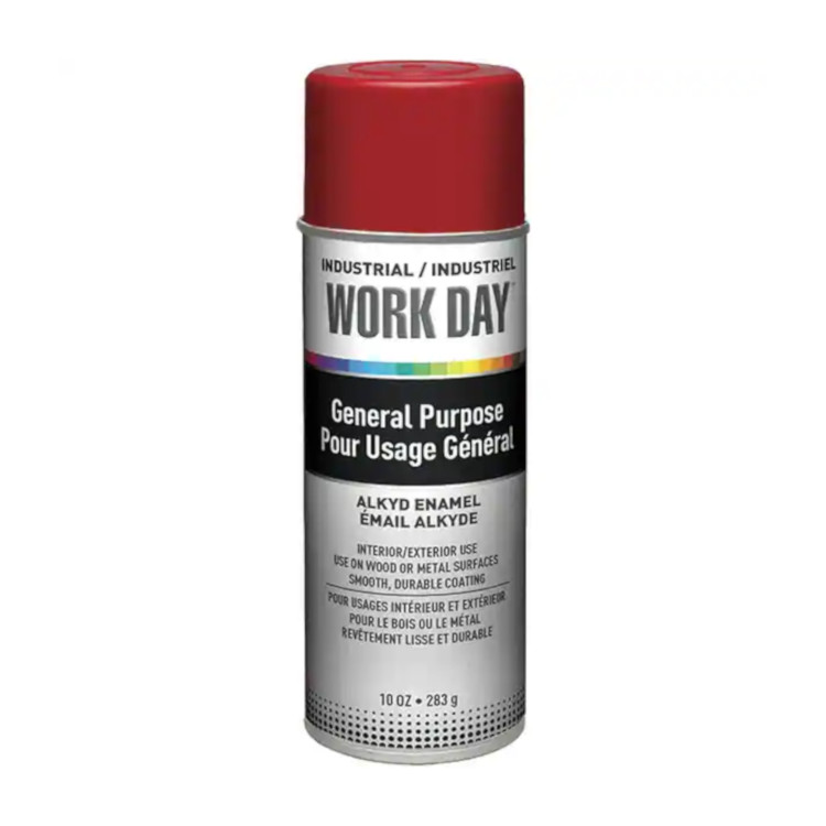 Spray Paint  Gloss Red  (Krylon-Workday)