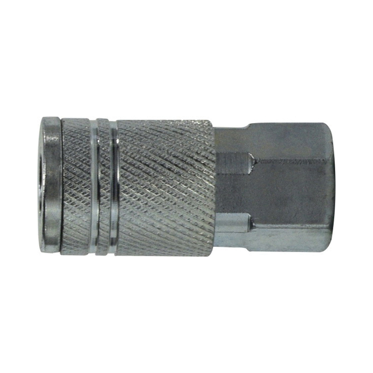 Air Coupling Socket 1/2 Body X 1/2 FPT Steel Zinc Plated