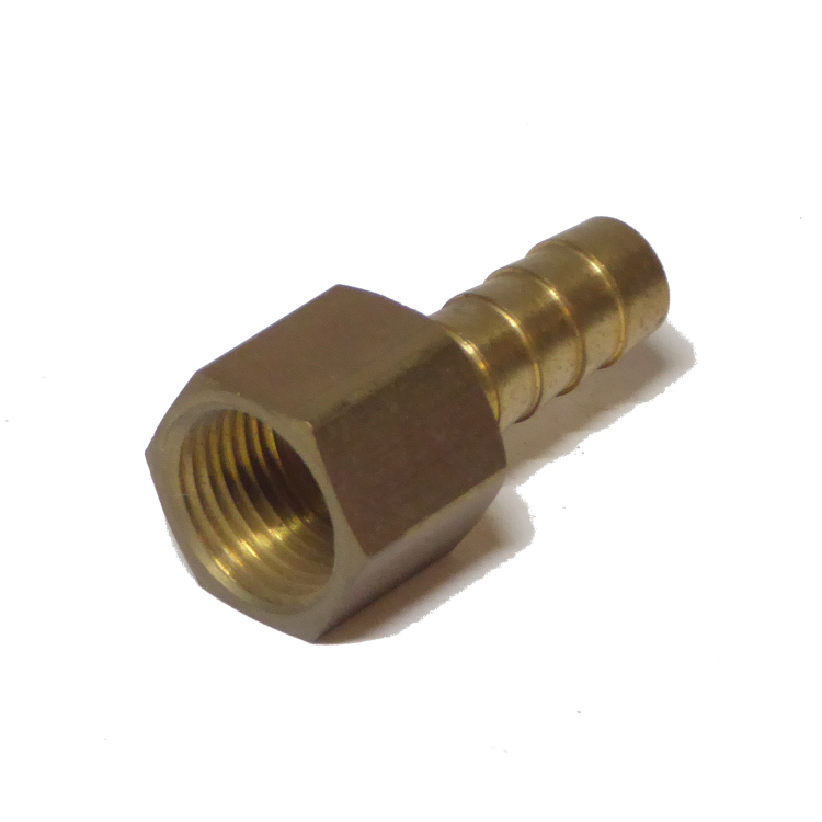 Hose Barb 1/8 BARB X 1/4 FPT  Brass
