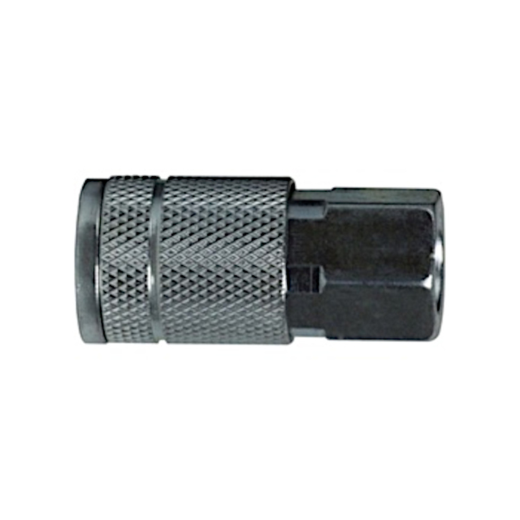 Air Coupling Socket 3/8 Body X 3/8 FPT Steel Zinc Plated