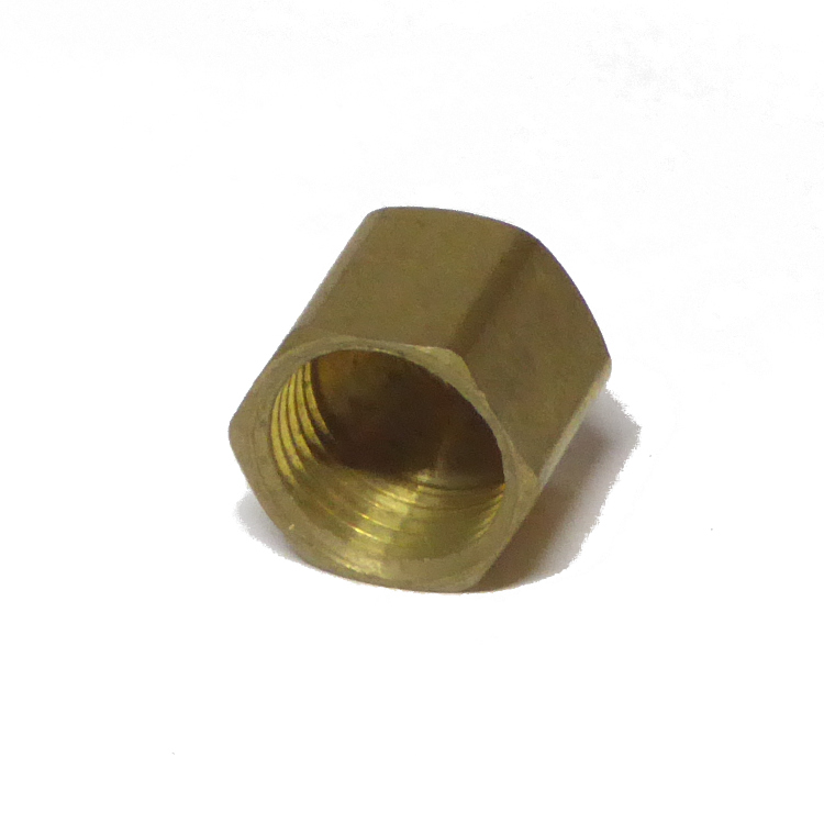 SAE 45° Flare Cap 3/8 Brass