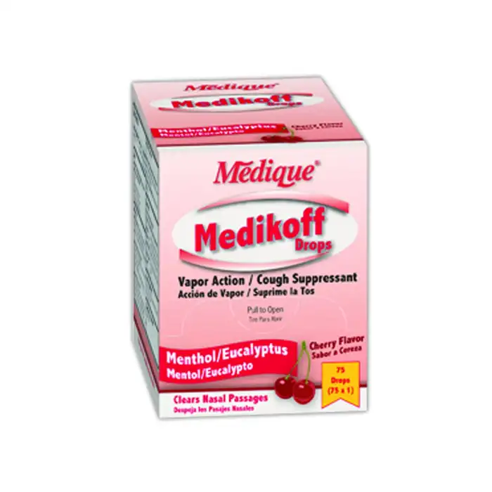 Medikoff Cherry Flavor Cough Drops  (75 Lozenges)