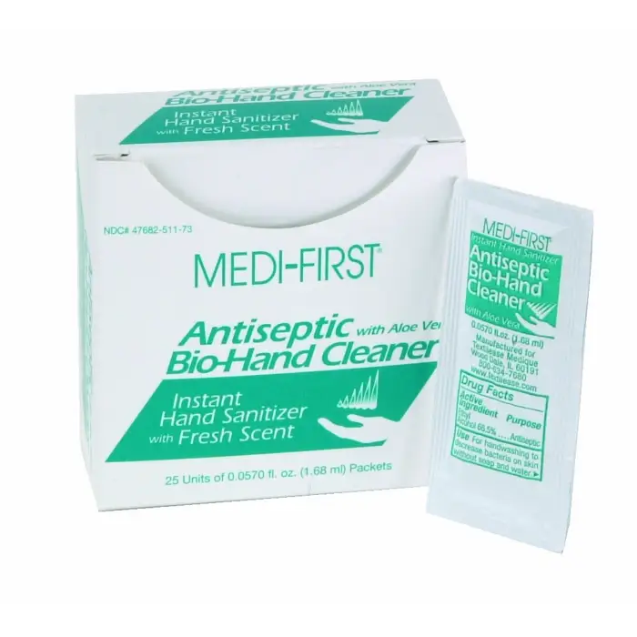 Medi-First Hand Sanitzer With Aloe Vera  (25/BX)