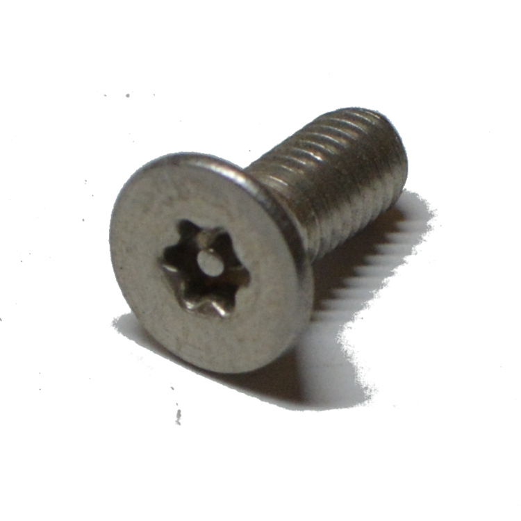 Flat Head Socket Cap Screw Torx 1/4-20 X 1/2  Type 304 Stainless Steel W/ Pin