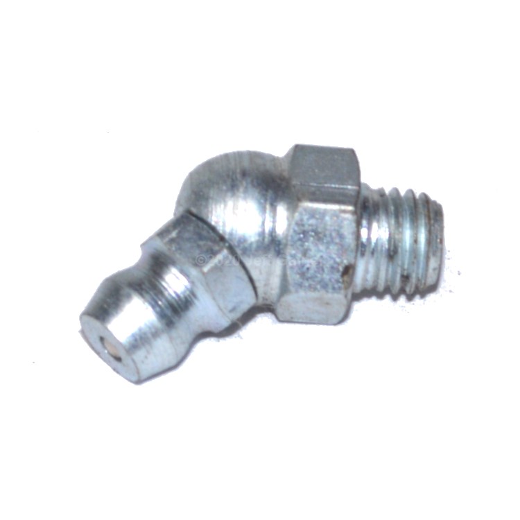 Grease Zerk 45° 1/4-28  Zinc Plated