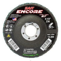 79108 Flap Disc Encore 4 1/2  60 Grit T29  Arbor 7/8  Zirconium