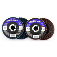 Flap Disc Sand-Light™ 4 1/2  Coarse (Brown)  T27 7/8 Arbor Non-Woven