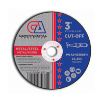 Cut Off Wheel 3 X 1/16   T1/41 1/4 Arbor  Aluminum Oxide