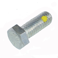 Hex Head Cap Screw 3/8-16 X 1 Grade 5 Zinc Plated w/ Nylon Insert