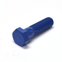 Hex Head Cap Screw 5/16-18 X 1 1/4  Grade 8 Blue Teflon