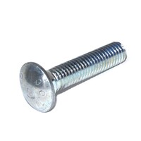 Carriage Bolt 10-24 X 2  Grade 2 Zinc Plated