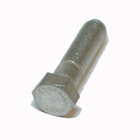 Hex Head Cap Screw 1/4-20 X 1 3/8  Type 304 Stainless Steel  w/ 0.063 Hole Through Head