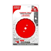 DHS4500CF Hole Cutter 4 1/2 Carbide Tooth Steel Demon Diablo