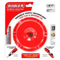 DHS4250 Hole Saw 4 1/4 Bi-Metal  Diablo