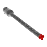 Hammer Bit Carbide Tipped SDS-Plus 4 Cutter 1/4 x 10 x 12  Rebar Demon™ Diablo