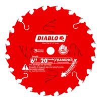 Blade 6 x 20 Tooth Framing Wood  Diablo®
