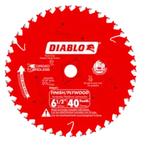 Blade 6 1/2 x 40 Tooth Finish Trim Wood  Steel Demon™ Diablo®