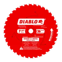 Blade 7 1/4 x 36 Tooth Carbide Wood and Metal  Diablo®