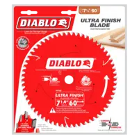 D0760A Blade 7 1/4 x 60 Tooth Carbide-Tipped Ultra Finish Wood Diablo®