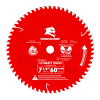 Blade 7 1/4 x 60 Tooth Carbide-Tipped Ultimate Finish Wood  Wood Demon™ Diablo®