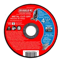 Cut Off Wheel 4 1/2 X 0.045  T1/41  7/8 Arbor Thin Kerf  Diablo