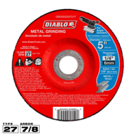 Grinding Wheel 5 x 1/4 Arbor 7/8  T27  Diablo
