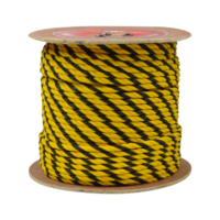 Rope 3 Strand Polypropylene 1 1/4 X 600 Yellow and Black