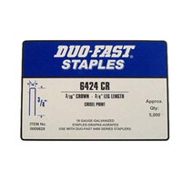 Staple  3/16  19GA  3/4  Galvanized  Duofast  (5000/BX)