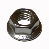 Flange Nut 1/4-20  Type 304 Stainless Steel