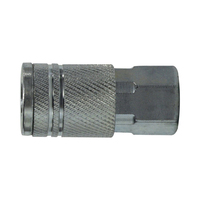 Air Coupling Socket 1/2 Body X 1/2 FPT Steel Zinc Plated