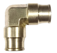 Poly Push Union Elbow 1/4 x 1/4  Brass