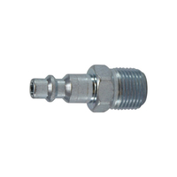 Air Coupling Plug 1/2 Body X 1/2 MPT Steel Zinc Plated