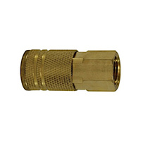 Air Coupling Socket 1/4 Body X 3/8 FPT Brass