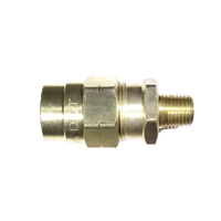 Fitting ABN Hose Connector 3/4 X 3/8 X 1/2 MPT  Brass