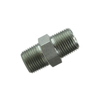 Pipe Nipple Hex 1/4  Zinc Plated