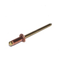 Blind Rivet 1/8 X 0.188-0.250  Grip Range  Copper W /Brass Body and Mandrel  Regular Flange