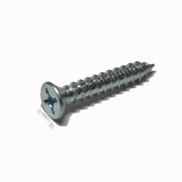 FWS632 Wood Screw #6 X 5/8 Flat Head Phillips  Zinc Plated