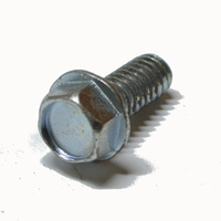 Hex Washer Head Unslotted Machine Screw #10-32 X 3/8 Zinc Plated