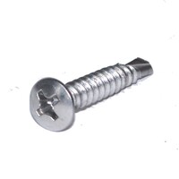 Oval Head Phillips Drive Self Drilling Screw #8 X 3/4 Zinc Plated