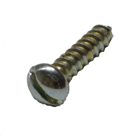 Wood Screw #8 X 3/4 Round Head Slotted  Zinc Plated