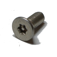 Flat Head Socket Cap Screw Torx 1/4-20 X 1/2  Type 304 Stainless Steel W/ Pin