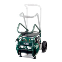 Compressor 5.3 Gallon 2.5HP 110v 1 Stage 6.5 CFM  Rolair Fold Handle W/ Wheels